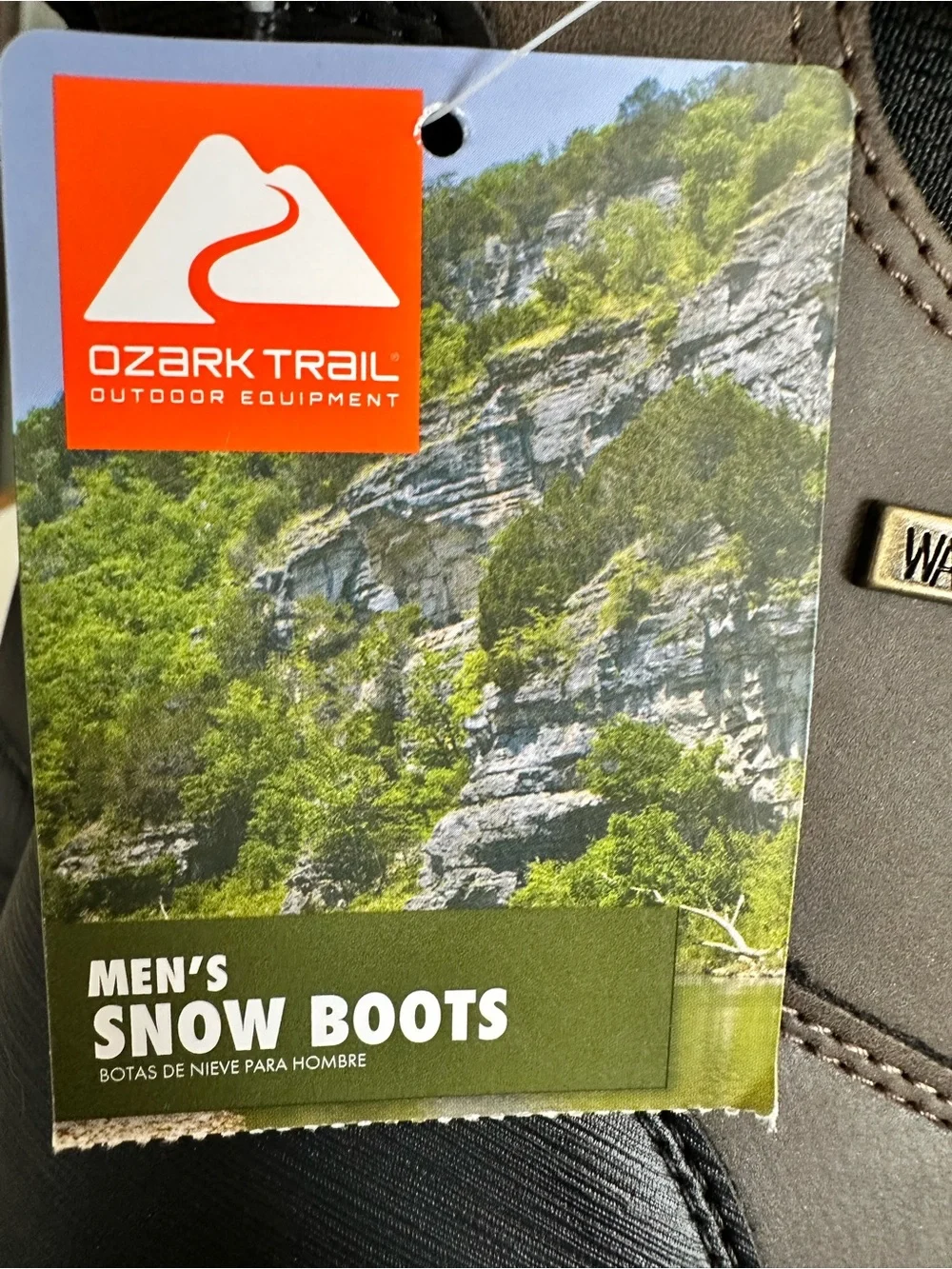 Ozark Trail Men’s Waterproof Chelsea Rain & Snow Boot in Brown and Black